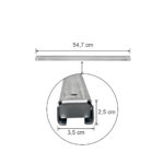 Zdjęcie produktu: Stężenie poziome horyzontal MGL MAGO HX L-54.7 cm W-3.5 cm ocynk (HX82)