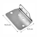 Zdjęcie produktu: Stopa do słupa regału MGL MAGO HX G-8.5 cm W-14.5 cm ocynk (HX82)