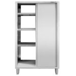 Zdjęcie produktu: Szafa gastronomiczna przelotowa Mega-M 2-drzwiowa 80x50x180 cm stal nierdzewna