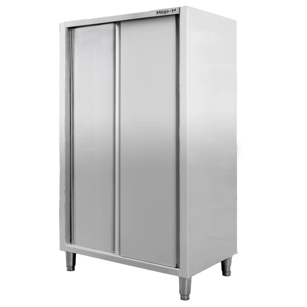 Szafa gastronomiczna przelotowa Mega-M 2-drzwiowa 100x50x180 cm stal nierdzewna-MTP001890