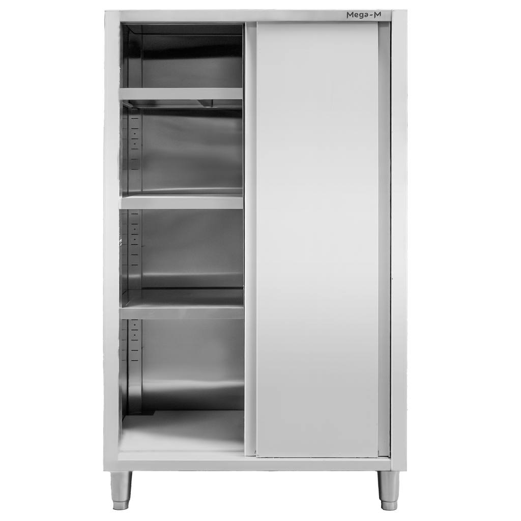 Szafa gastronomiczna przelotowa Mega-M 2-drzwiowa 100x60x180 cm stal nierdzewna-MTP001881
