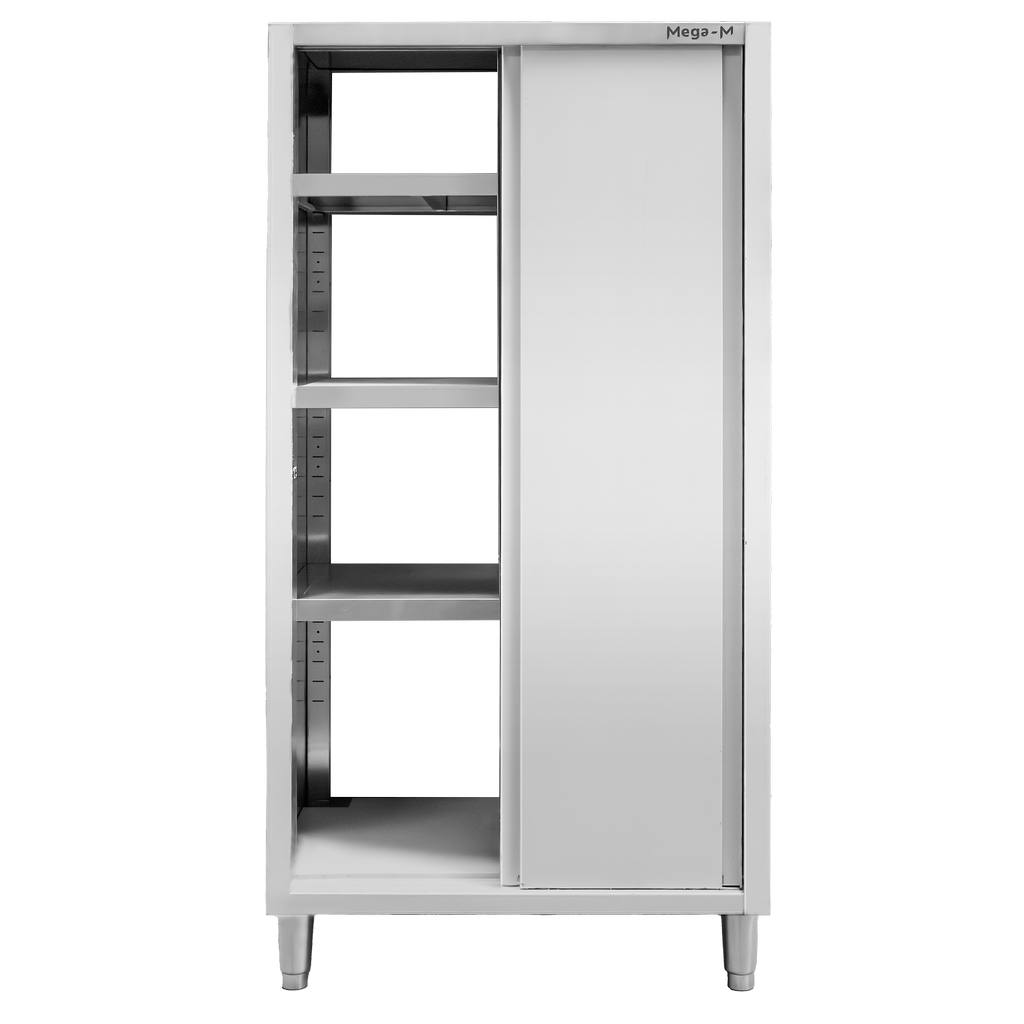 Szafa gastronomiczna przelotowa Mega-M 2-drzwiowa 80x50x180 cm stal nierdzewna-MTP001889