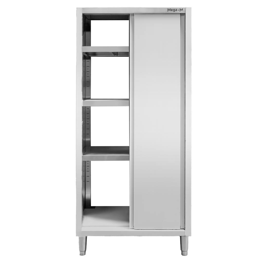 Szafa gastronomiczna przelotowa Mega-M 2-drzwiowa 80x50x200 cm stal nierdzewna-MTP001893