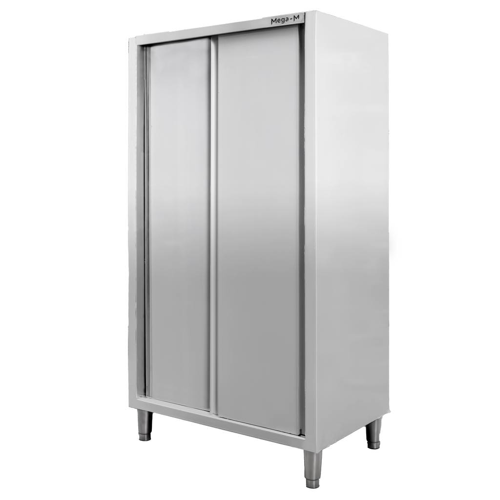 Szafa gastronomiczna przelotowa Mega-M 2-drzwiowa 80x60x180 cm stal nierdzewna-MTP001891