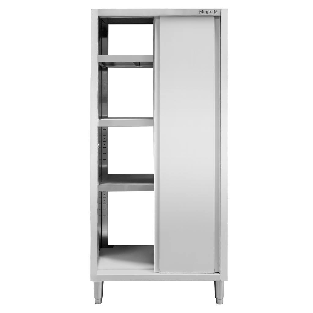 Szafa gastronomiczna przelotowa Mega-M 2-drzwiowa 80x60x200 cm stal nierdzewna-MTP001902