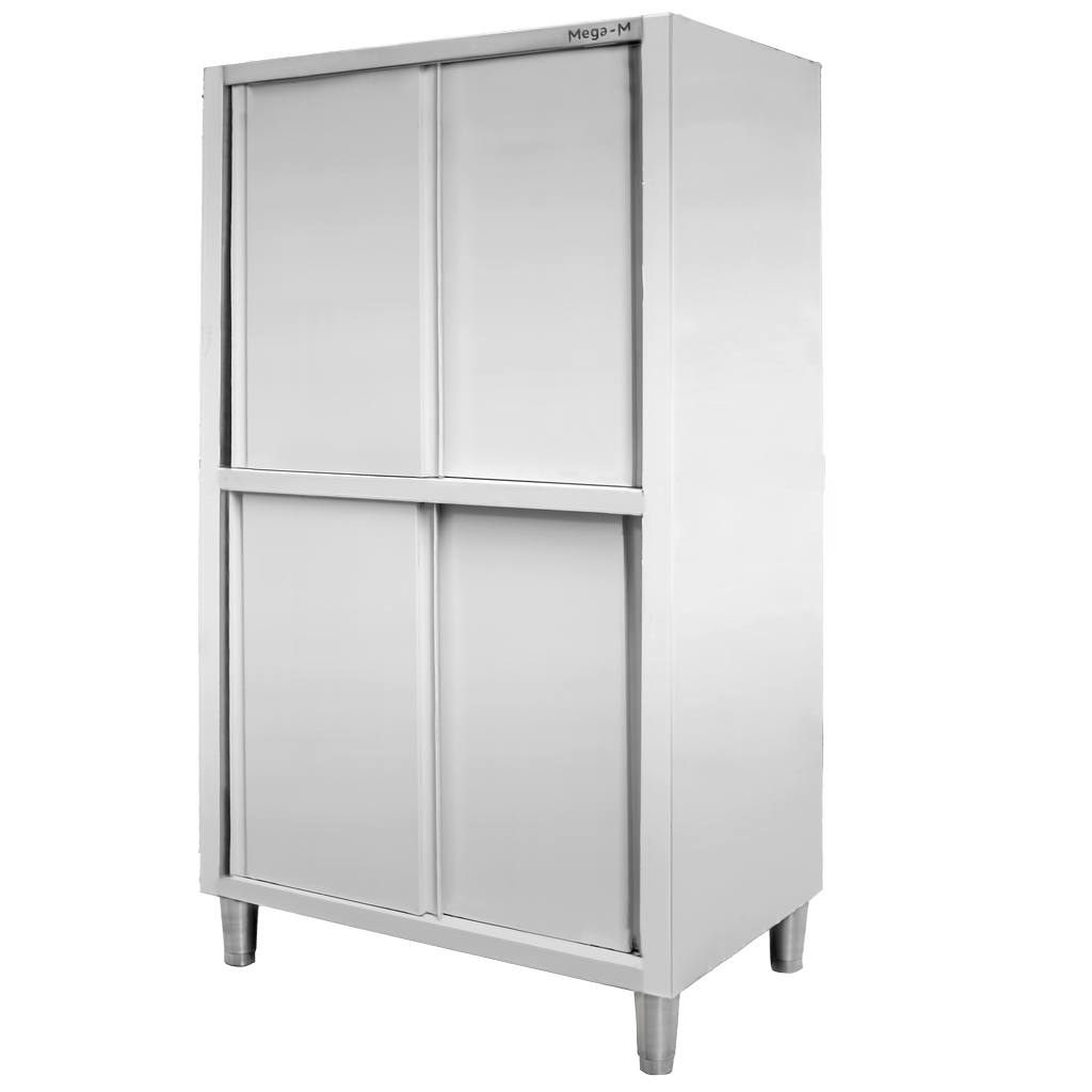 Szafa gastronomiczna przelotowa Mega-M 4-drzwiowa 100x50x180 cm stal nierdzewna-MTP001784