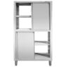 Szafa gastronomiczna przelotowa Mega-M 4-drzwiowa 100x60x180 cm stal nierdzewna-MTP001874