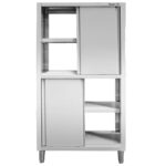 Zdjęcie produktu: Szafa gastronomiczna przelotowa Mega-M 4-drzwiowa 100x60x200 cm stal nierdzewna