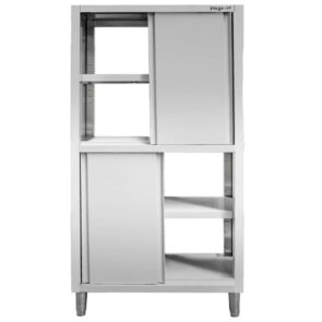 Zdjęcie produktu: Szafa gastronomiczna przelotowa Mega-M 4-drzwiowa 100x60x200 cm stal nierdzewna