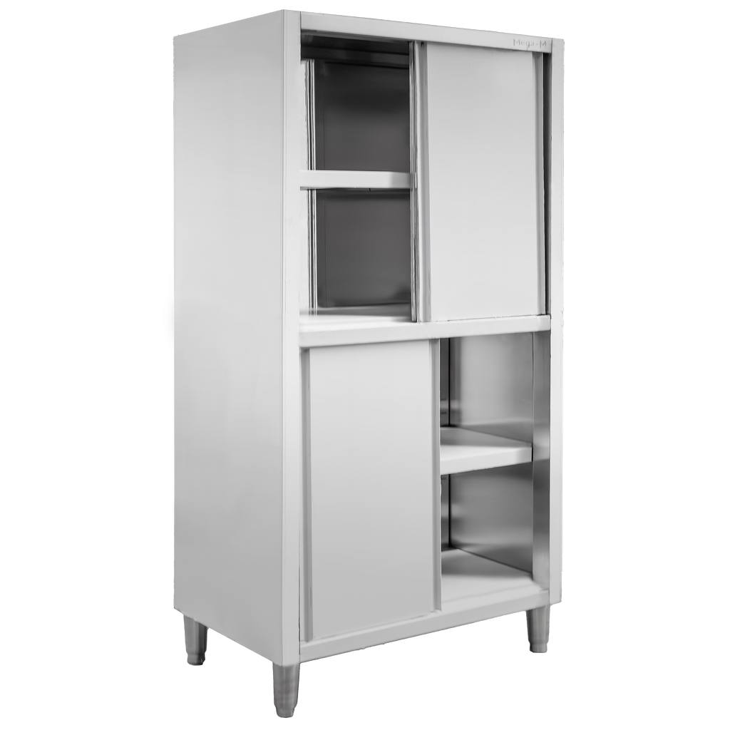 Szafa gastronomiczna przelotowa Mega-M 4-drzwiowa 100x60x200 cm stal nierdzewna-MTP001876
