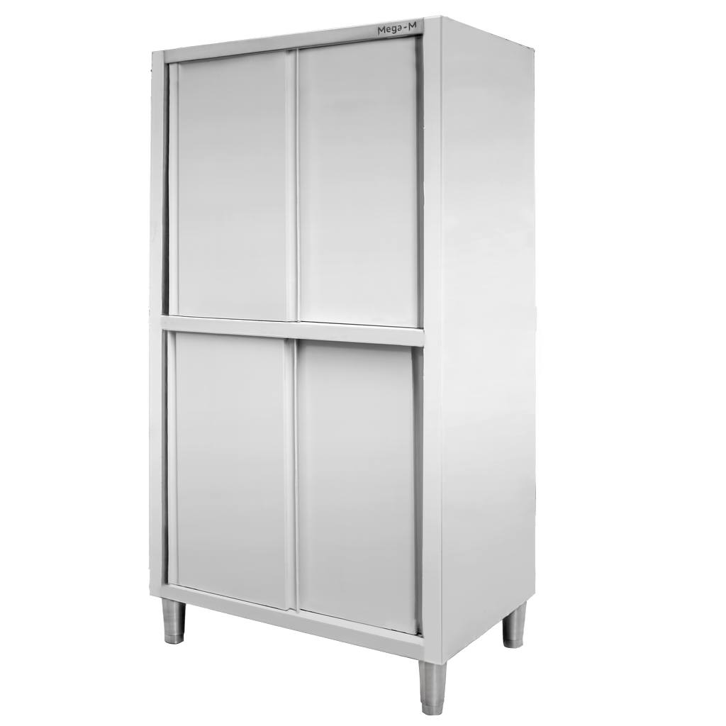 Szafa gastronomiczna przelotowa Mega-M 4-drzwiowa 100x60x200 cm stal nierdzewna-MTP001876