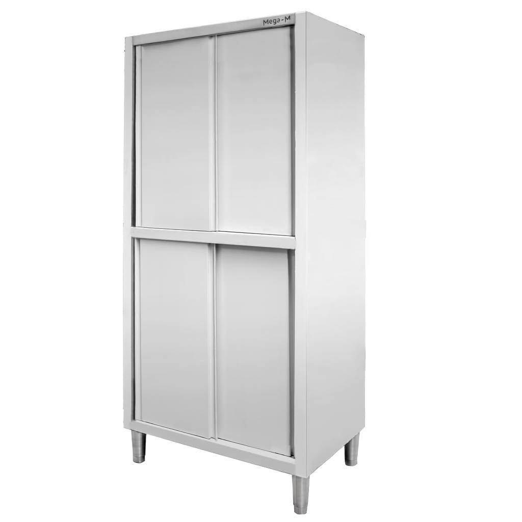 Szafa gastronomiczna przelotowa Mega-M 4-drzwiowa 80x50x200 cm stal nierdzewna-MTP001785