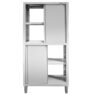 Szafa gastronomiczna przelotowa Mega-M 4-drzwiowa 80x60x180 cm stal nierdzewna-MTP001873