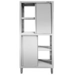 Zdjęcie produktu: Szafa gastronomiczna przelotowa Mega-M 4-drzwiowa 80x60x200 cm stal nierdzewna