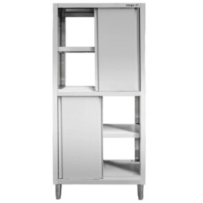 Zdjęcie produktu: Szafa gastronomiczna przelotowa Mega-M 4-drzwiowa 80x60x200 cm stal nierdzewna