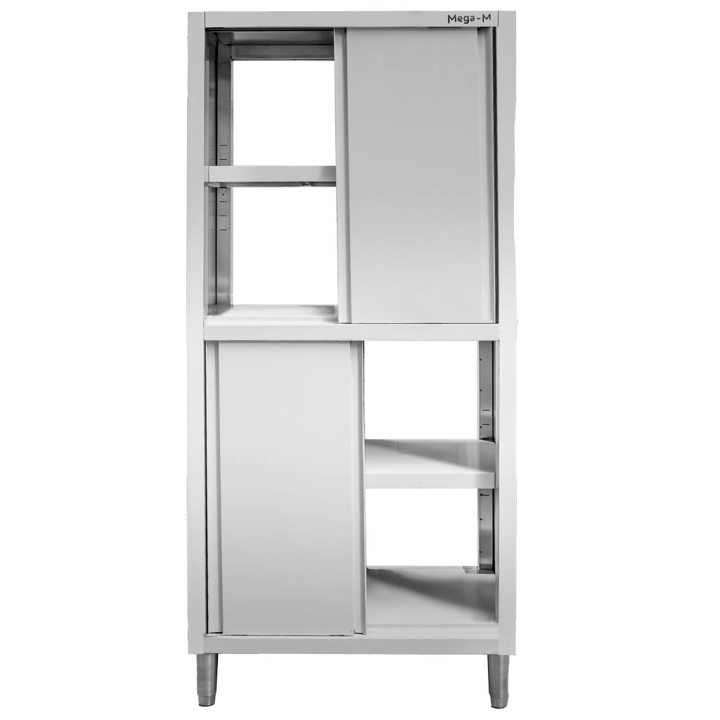 Szafa gastronomiczna przelotowa Mega-M 4-drzwiowa 80x60x200 cm stal nierdzewna-MTP001875