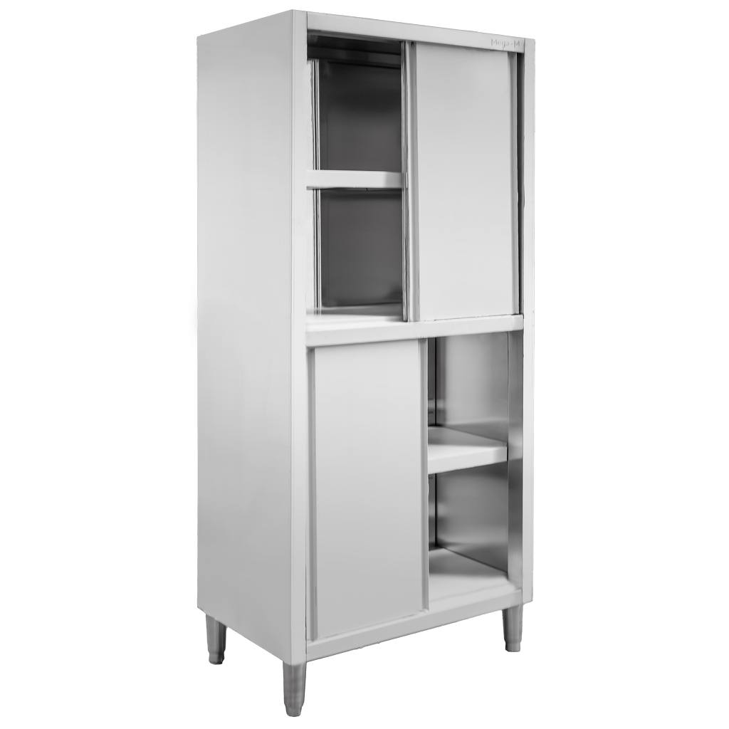 Szafa gastronomiczna przelotowa Mega-M 4-drzwiowa 80x60x200 cm stal nierdzewna-MTP001875