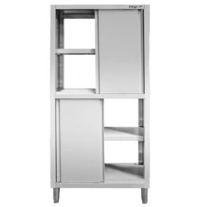 Zdjęcie produktu: Szafa gastronomiczna przelotowa Mega-M 4-drzwiowa 80x50x180 cm stal nierdzewna