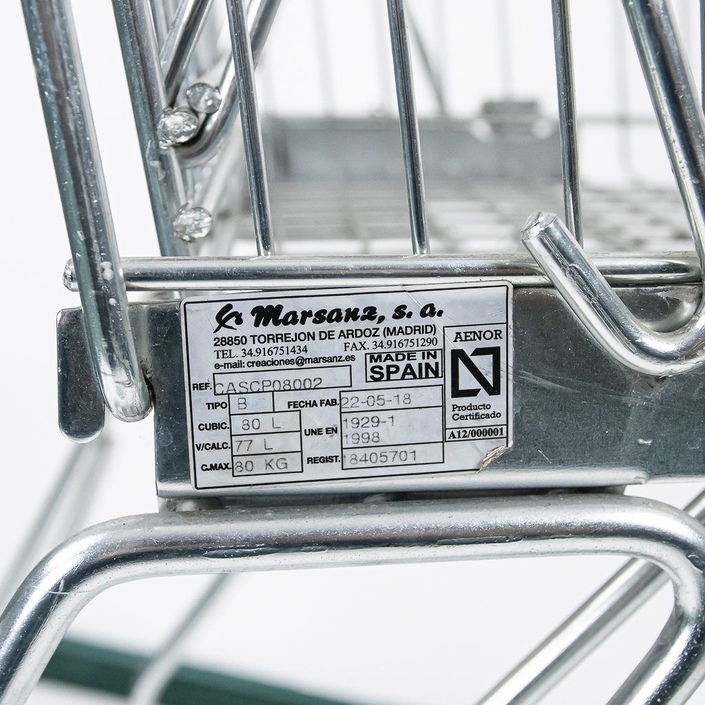 wózek sklepowy metalowy 80l