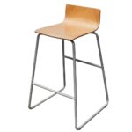Zdjęcie produktu: Hoker ze sklejki na stołówkę, do bistro stelaż metalowy szary H-89 cm L-52 cm G-52 cm