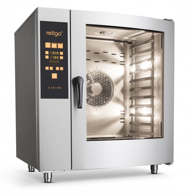 Piec konwekcyjno-parowy RETIGO O 1011L 10 GN 11 00026769 18,6 kW iniekcyjny, elektryczny-MTP004036