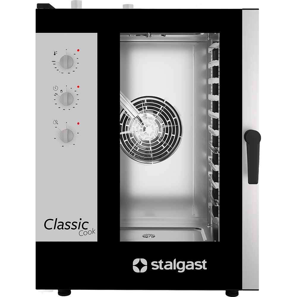Piec konwekcyjno-parowy Stalgast ClassicCook 11 GN 11 9100050 20 kW manualny gazowy-MTP003878