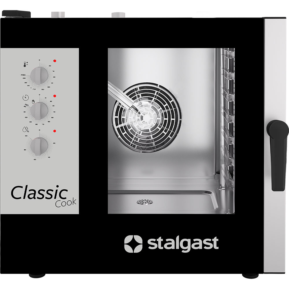 Piec konwekcyjno-parowy Stalgast ClassicCook 7 GN 11 9100046 14 kW manualny gazowy-MTP003874