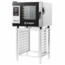 Piec konwekcyjno-parowy Stalgast SmartCook 7 GN 11 9100048 14 kW dotykowy gazowy-MTP003876 z podstawą