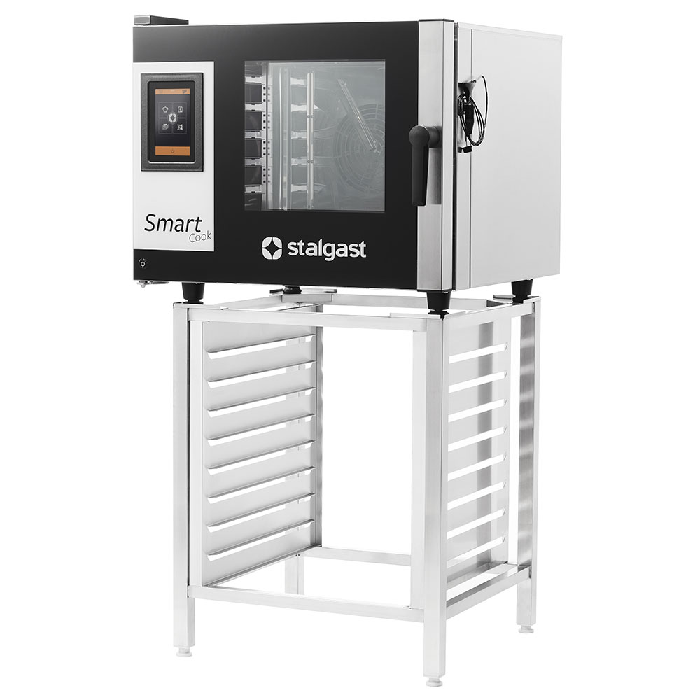 Piec konwekcyjno-parowy Stalgast SmartCook 7 GN 21 9100053 14,2 kW dotykowy-MTP003881 z podstawą