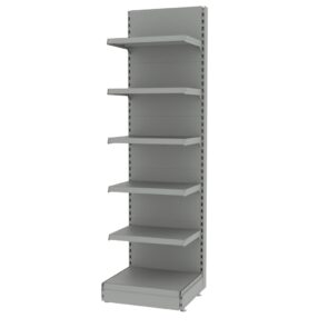 Zdjęcie produktu: Regał sklepowy MAGO szczytowy H-210 cm L-63 cm jasny szary