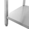 Stół gastronomiczny roboczy spawany z półką Mega-M 140x60x85 cm stal nierdzewna MTP003801