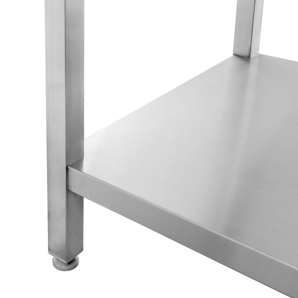 Stół gastronomiczny roboczy spawany z półką Mega-M 140x60x85 cm stal nierdzewna MTP003801