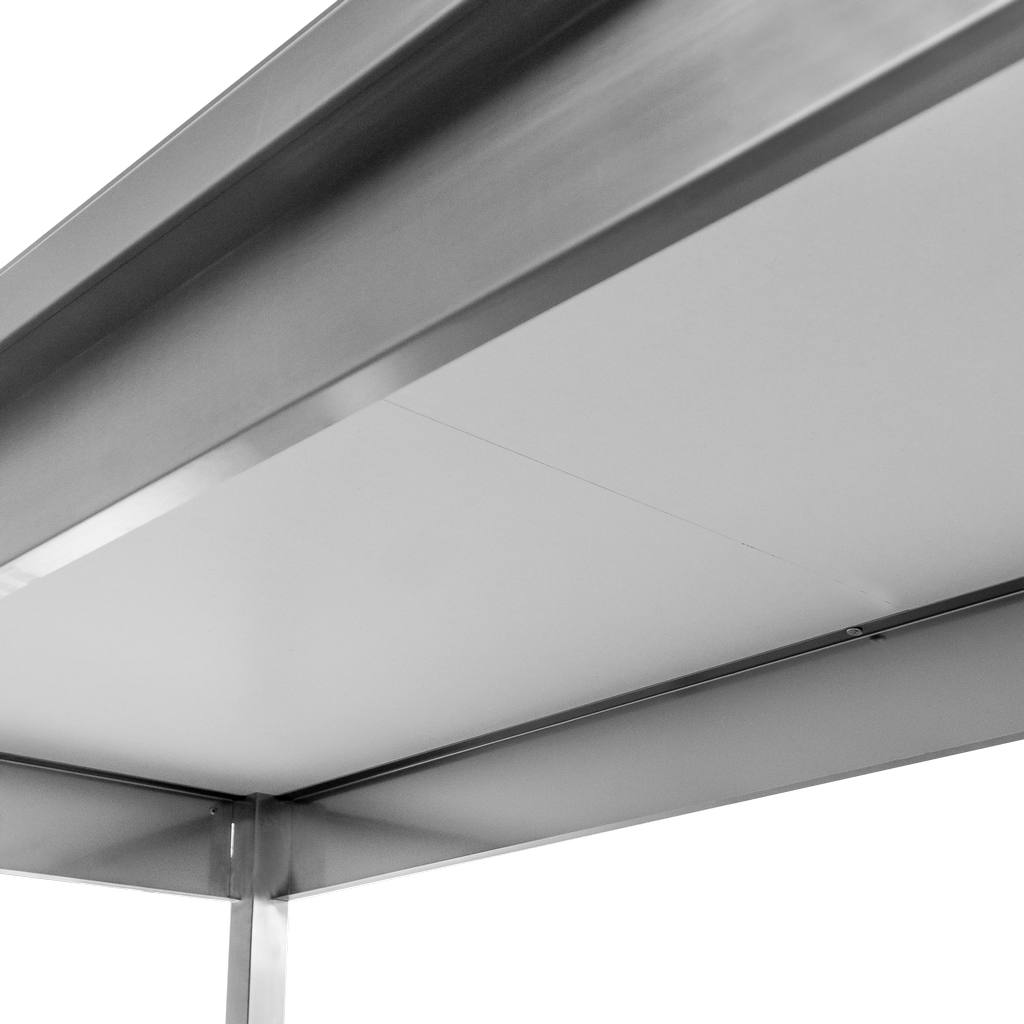 Stół gastronomiczny roboczy spawany z półką Mega-M 140x60x85 cm stal nierdzewna MTP003801