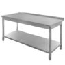 Stół gastronomiczny roboczy spawany z półką Mega-M 140x60x85 cm stal nierdzewna MTP003801