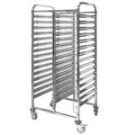 Zdjęcie produktu: Wózek regał mobilny gastronomiczny na tace Mega-M 74x55x170 cm stal nierdzewna