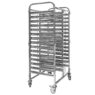 Wózek regał mobilny gastronomiczny na tace Mega-M 74x55x170 cm stal nierdzewna-MTP001921