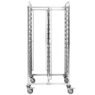 Wózek regał mobilny gastronomiczny na tace Mega-M 74x55x170 cm stal nierdzewna-MTP001921