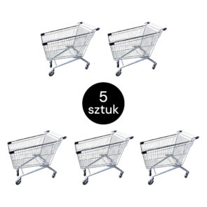 Zdjęcie produktu: Wózek sklepowy zakupowy Mega-M YR 150L S-54 cm ZESTAW 5 szt