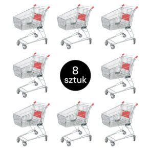 Zdjęcie produktu: Wózek sklepowy zakupowy MARSANZ CASCP08002 80 L S-50 cm ZESTAW 8 szt