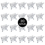 Zdjęcie produktu: Wózek sklepowy zakupowy Mega-M YR 150 L S-54 cm ZESTAW 20 szt