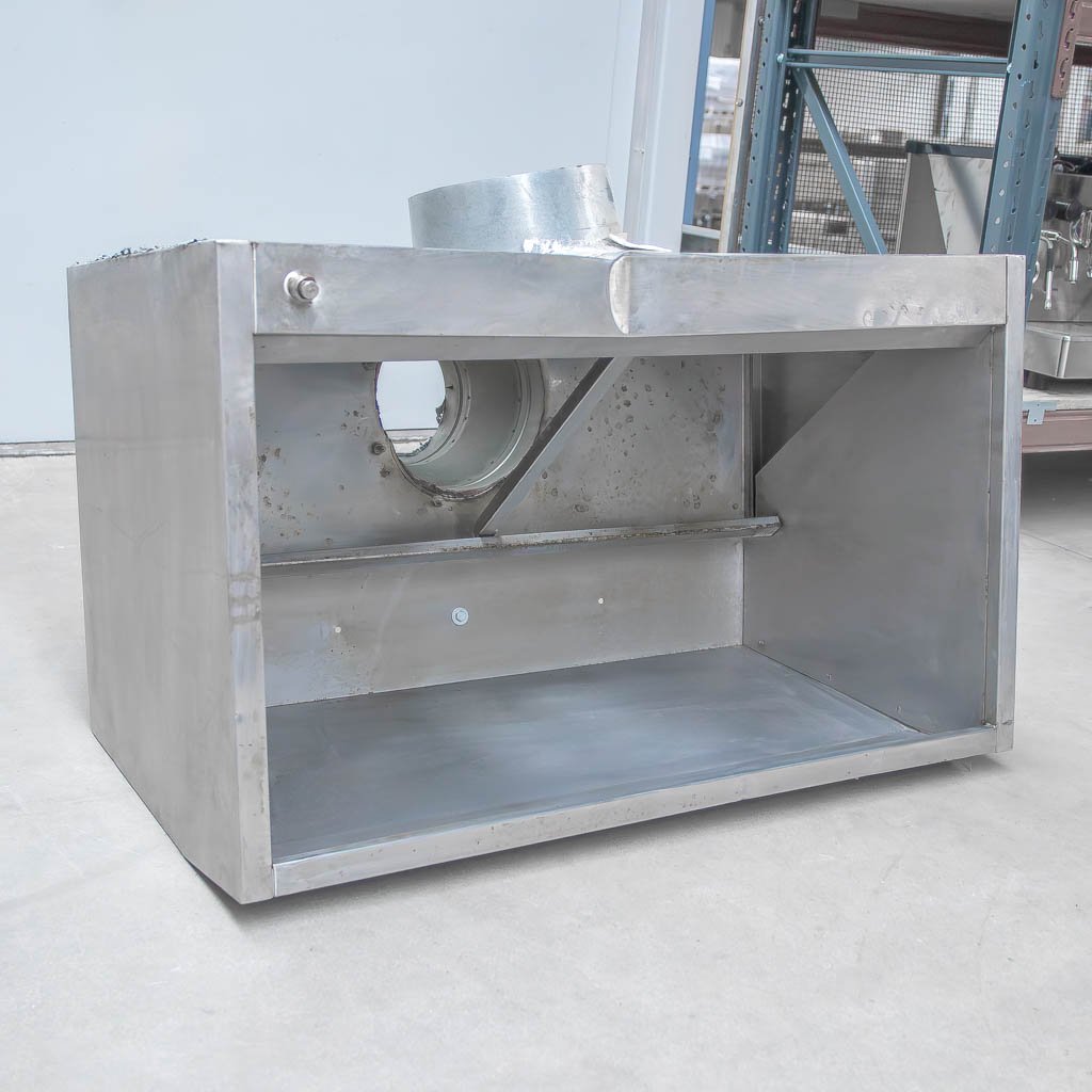 Okap gastronomiczny trapezowy 100x60x50 cm stal nierdzewna MTP004443