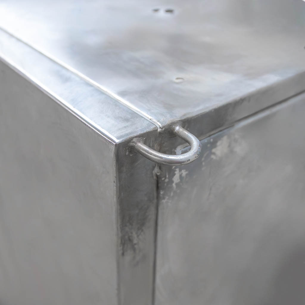 Okap gastronomiczny trapezowy 100x60x50 cm stal nierdzewna MTP004443