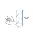 Zdjęcie produktu: Rama MGL MAGO HX82 H-200 cm G-75 cm W-8.2 cm niebieska (w elementach)