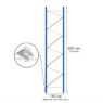 Rama Mago HX 82 H-600 cm G-110 cm W-8.2 cm niebieska (elementy ramy) MPP000415