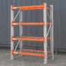 Regał magazynowy 4-półkowy MGL MAGO HX H-200 cm G-63 cm L-146.4 cm moduł bazowy 300 kg
