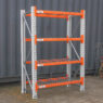 Regał magazynowy 4-półkowy MGL MAGO HX H-200 cm G-63 cm L-146.4 cm moduł bazowy 300 kg