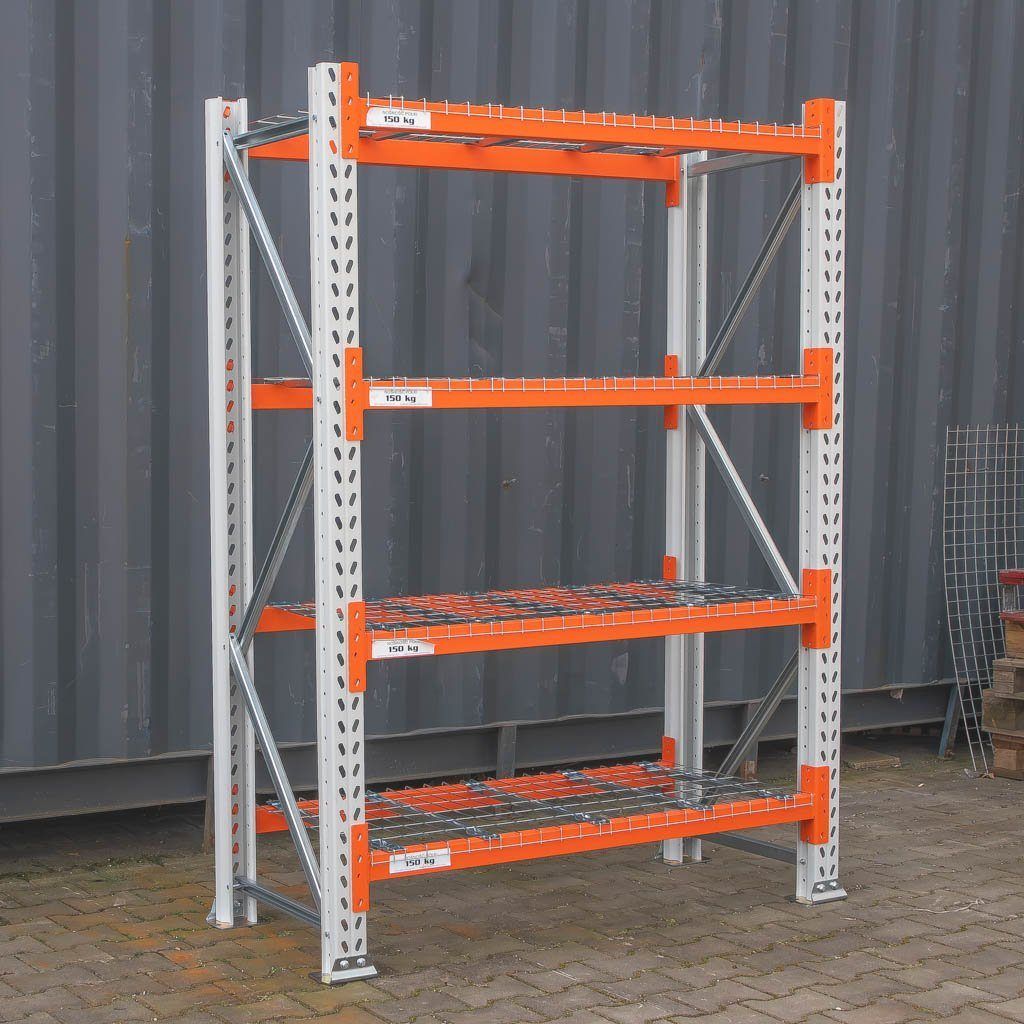 Regał magazynowy 4-półkowy MGL MAGO HX H-200 cm G-63 cm L-146.4 cm moduł bazowy 300 kg