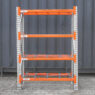 Regał magazynowy 4-półkowy MGL MAGO HX H-200 cm G-63 cm L-146.4 cm moduł bazowy 300 kg