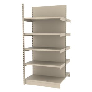 Zdjęcie produktu: Regał sklepowy wzmocniony gondola MAGO H-210 cm L-101,5 cm G-128 cm moduł dostawny kremowy