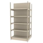 Zdjęcie produktu: Regał sklepowy wzmocniony gondola MAGO H-210 cm L-103 cm G-108 cm moduł bazowy kremowy
